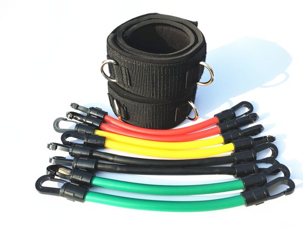 

whole set kinetic speed agility training leg running resistance bands tubes exercise for athletes football basketball players9344476