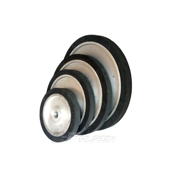

350*25mm solid rubber contact wheel grinding machine part abrasive belts kit