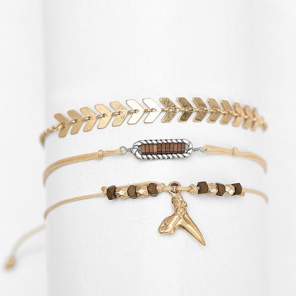 

big brand design women flag arrow adjustable bracelet combination burn gold process europe and america style ing