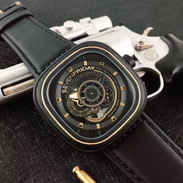 Hot Sell 2023 Новейшая мода Seven Fiday Watch Brand Brand Wuman Watch P2B/02 Men Auto Mechanical Watch Mens Watches Miyota Движение