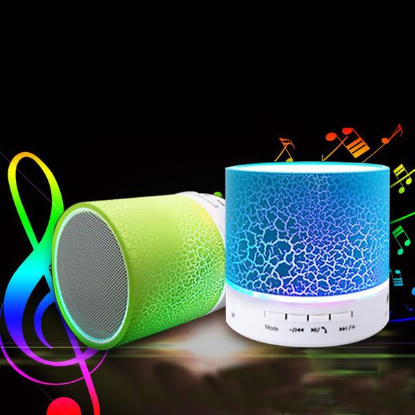

brand new mini portable bluetooth speaker music box with led light support u disk sd card fm raido mobile phone player with retail box