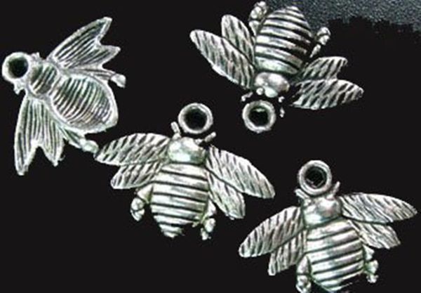 

Тибетский серебряный милый пчелы прелести 16x21mm A742