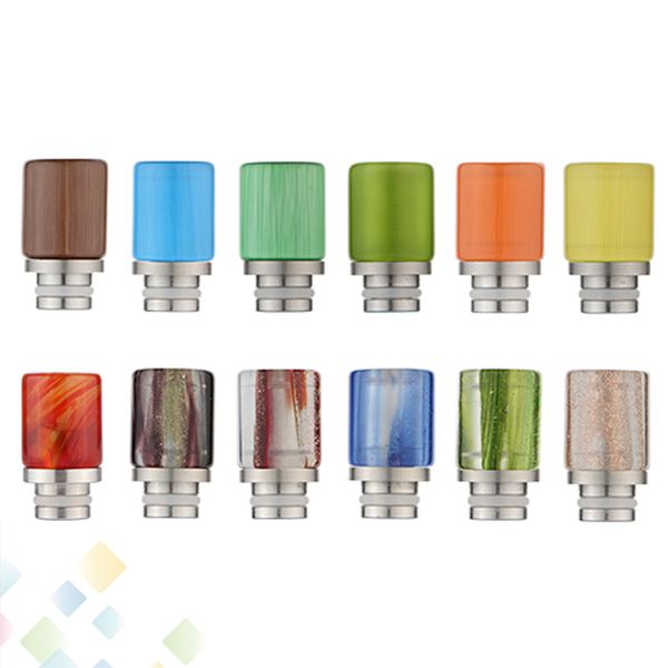 

Colorful Removable Glass Drip Tips Stainless Steel 510 Glass Drip Tip Wide Bore MouthPiece Fit 510 RDA Atomizers DHL Free