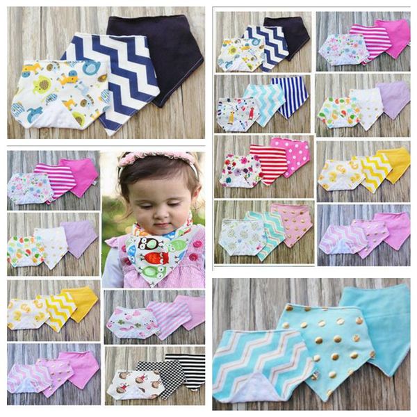 

baby bibs hadmade burp cloths infant ins turban bandana handkerchief napkin triangle saliva bavoir towels newborn cotton head scarf b3531