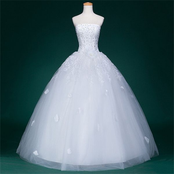 

2017 new style wedding dresses real glamorous romantic princess ball gown formal dress white/ivory elegant bridal gown