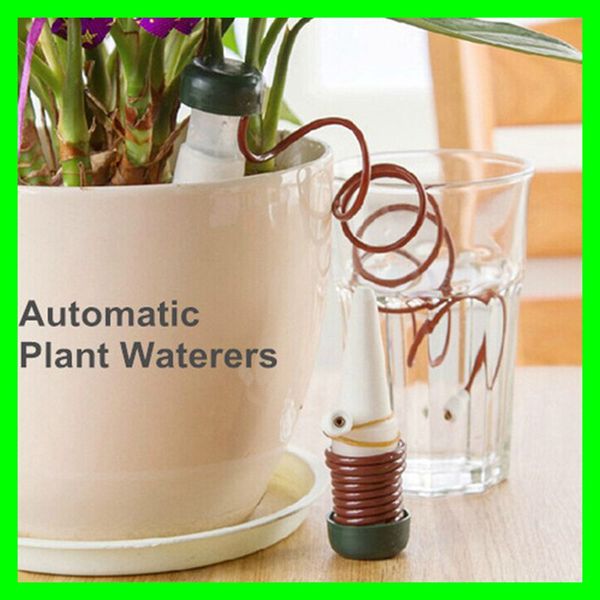 

plant flower automatic watering device useful houseplant flowesr drip waterer system keep soil moist sprinkler tools