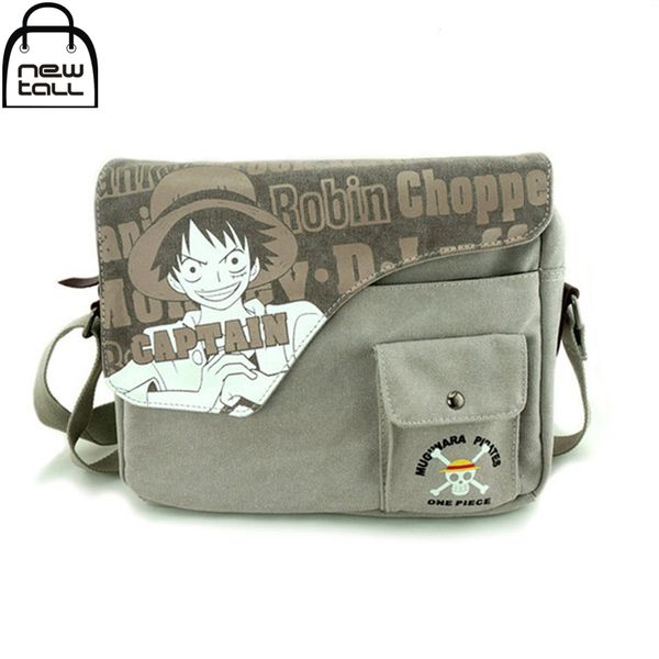 

wholesale- [newtall] 2016 new fasion black ministers one piece totoro one piece luffy naruto conan ghoul single shoulder bag zb0018
