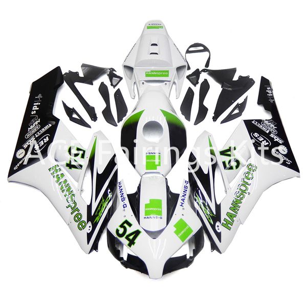 

3 gift new for honda cbr1000rr 2004 2005 04 05 abs motorcycle fairing kit bodywork white and green v53
