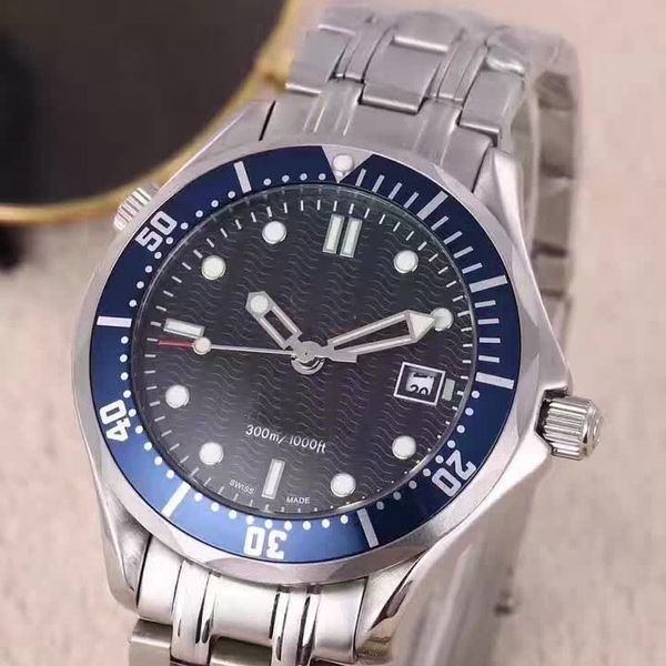 

Роскошные мужские из нержавеющей стали Professional 300m James Bond 007 Синий Черный циферблат