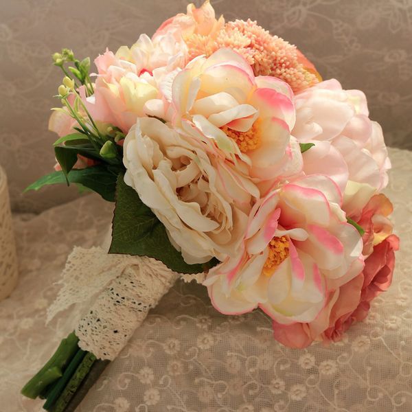 

new stems and leaves artificial wedding bouquets for brides outside hybrid wedding bouquets bouquet de mariage
