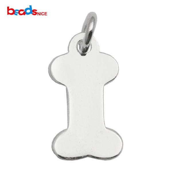

beadsnice wholesale sterling silver dog bone charms dog bone jewelry stamping blank dog bone tag jewelry finding id 35638