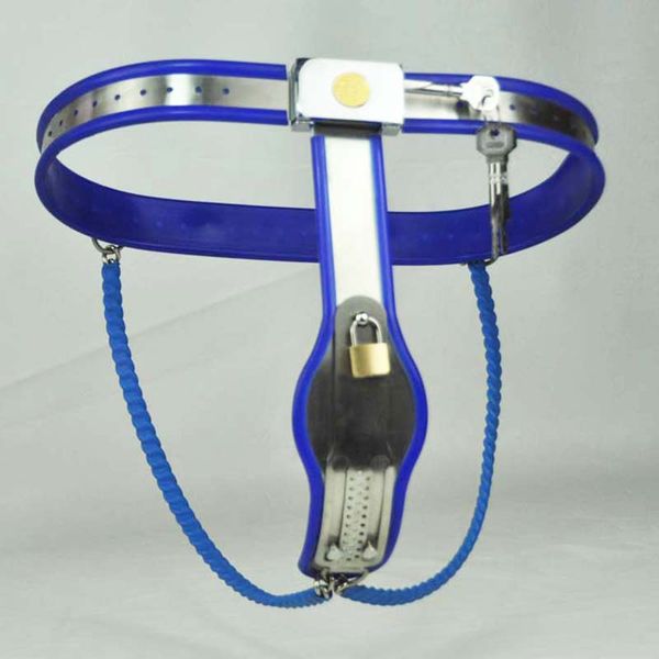 

women erotic belt female steel stainless devices for y-type plug,fetish,chastity games bondage toys with vaginal lqsot