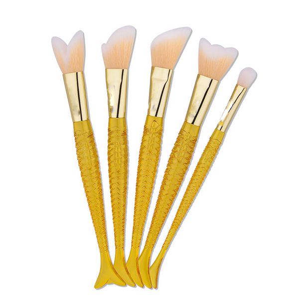 

new arrival mermaid 4pcs makeup brushes make up tools dhgate vip seller