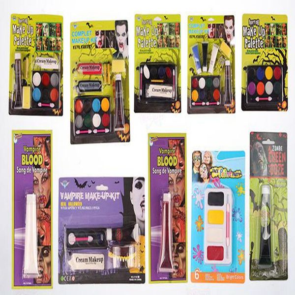 

horror vampire tattoo face body paint oil painting art use in halloween party fancy dress beauty makeup tool ing