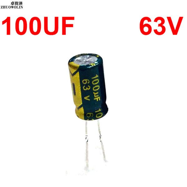 

wholesale- 20pc/lot high frequency 100uf 63v electrolytic capacitor size 8x12mm yxsmdz2632