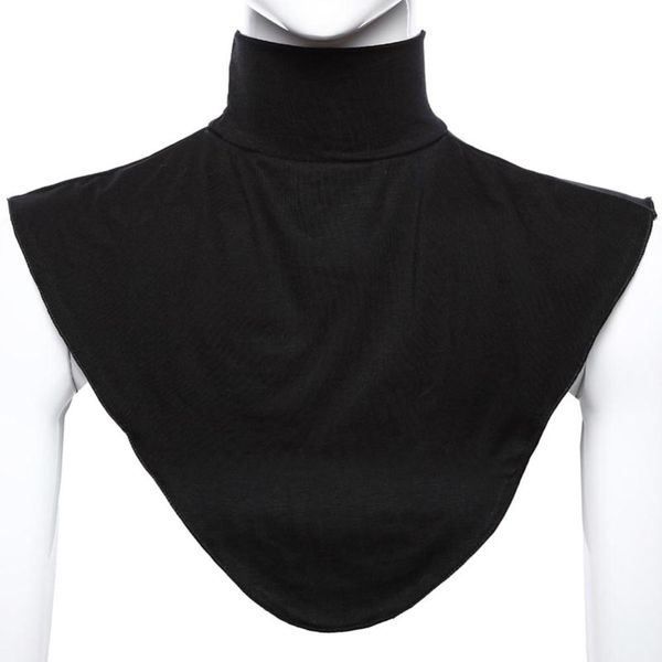 

wholesale-islamic hijab extensions neck chest back cover modal scarf half t shirt muslim, Blue;gray