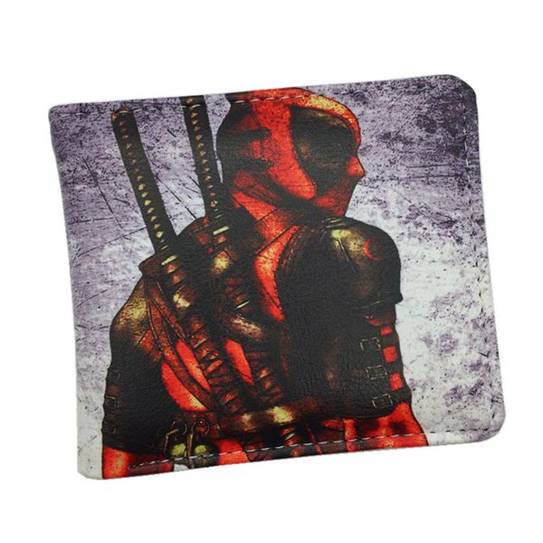 

wholesale- new arrival wallet deadpool /game /the joker anime comics wallet pu leather for young, Red;black