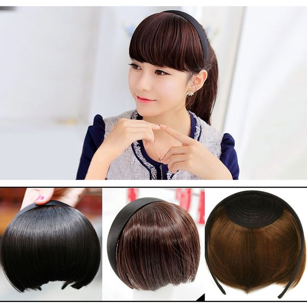 Straight Fringe False Hair Clip In Bangs Cut Bangs Front Hair