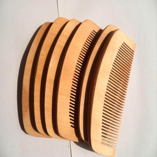 

wooden comb natural health cherry wood comb anti-static care cherry wood comb, Silver