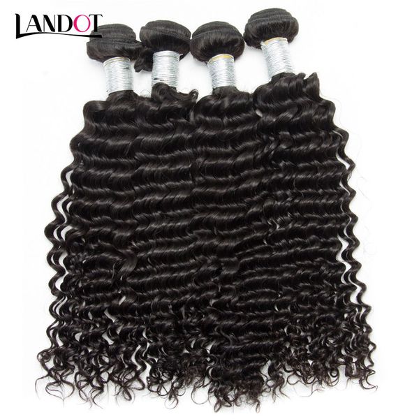 

brazilian curly virgin human hair weave bundles unprocessed peruvian malaysian indian cambodian mongolian deep curly remy hair natural color, Black