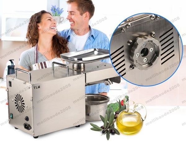 Macchina automatica per la pressatura dell'olio d'oliva, semi di noci, attrezzature per la lavorazione degli alimenti, tutto in acciaio inossidabile 110/220 V