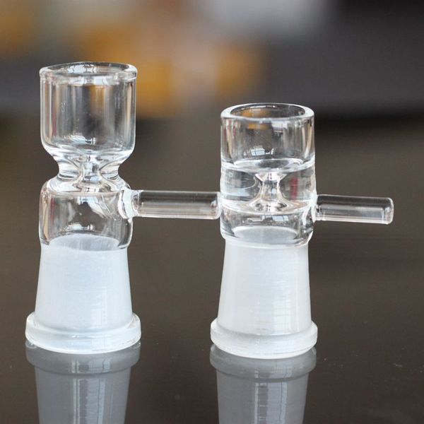 Glasschüssel mit Griff, weibliche Schüssel, 14,5 mm, 18,8 mm Verbindung, Direkteinspritzung, Snapper-Glaspfeifenschüssel, Wasserrauchpfeifenzubehör