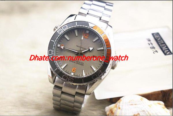 

2017 factory fashion brand gmt 215.32.44.21.01.001 stainless steel bracelet automatic men's watch watches 43.5mm, Slivery;brown