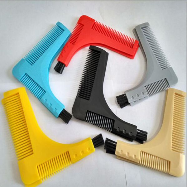 

groomarang beard symmetry styling shaping template comb trimming facial hair beard modelling tools with color paper packaging