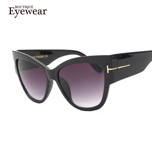 

wholesale-boutique new fashion cat eye sunglasses women oversized steampunk vintage sun glasses for ladies brand designer, White;black