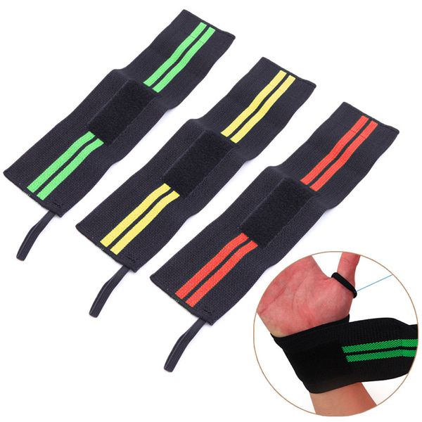 

wholesale- weight lifting gym sports wristband thumb support wrist wraps hand bands straps