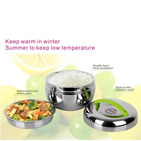 

stainless steel bowl, student lunch box, 304 stainless steel insulation lunch box, non-magnetic stainless steel rice bowl, easy to carry
