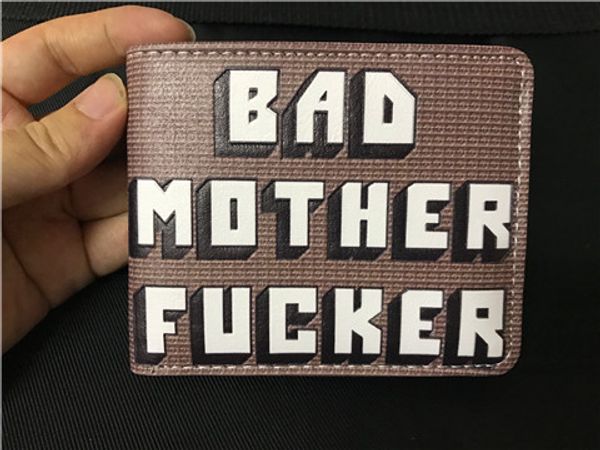 

BMF кошелек плохая мать F * cker кожаные кошельки кошелек прохладный кошелек для подарка унисекс