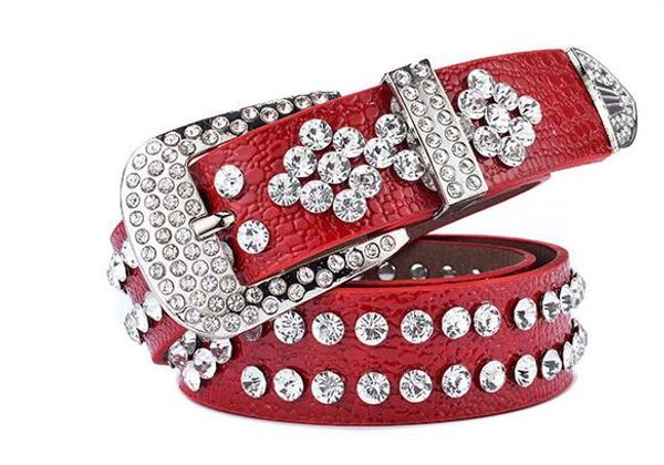 

Мода Алмазный пояс Женские джинсы ремень