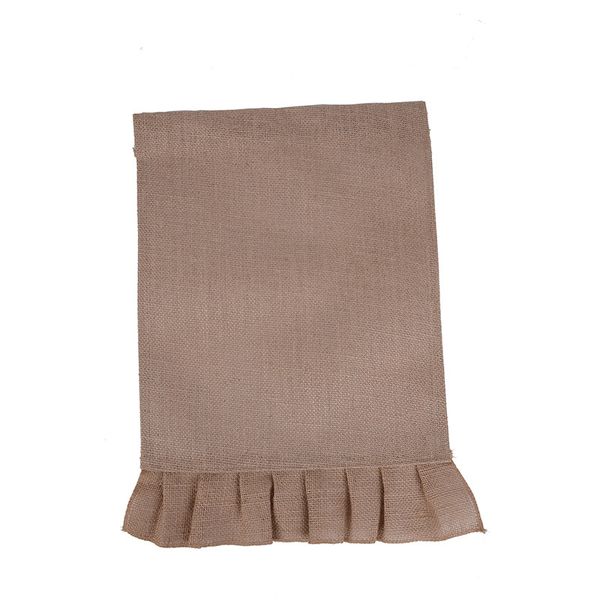 

Diy burlap garden flag 31 46cm jute ruffle linen yard hanging flag hou e decoration portable banner 4 tyle dhl ty7 10
