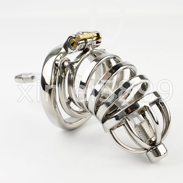 

new cage cage 3.34" chastity urethral catheter sounds spike with cock chastity ring device male for men lxxbl