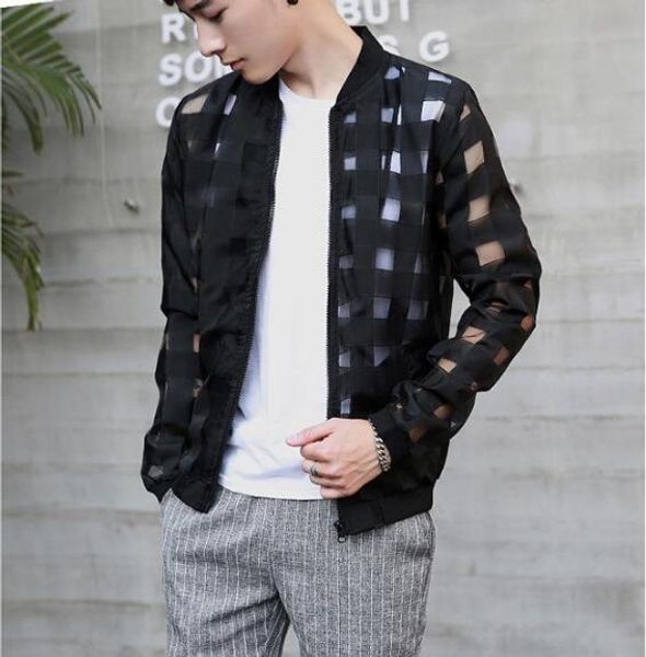 

2017 Новый длинный рукав Тонкий подходящий солнцезащитный крем для мужчин Тонкие п