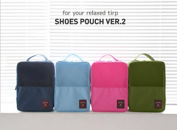 

100pcs stuff sacks 3 layer women's luggage shoe storage wash bag
