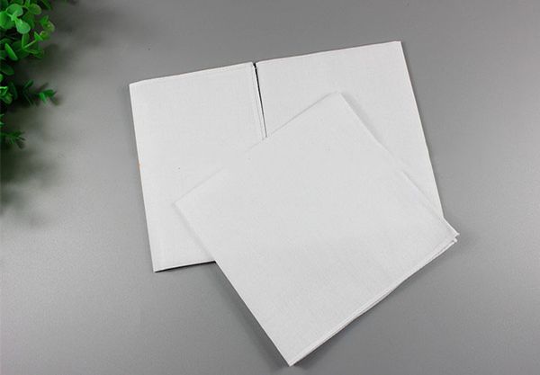 

рождественская вечеринка чисто белые носовые платки 100% хлопок носовые платки женщины мужчины 28 см * 28 см карманные квадратные свадебные, White