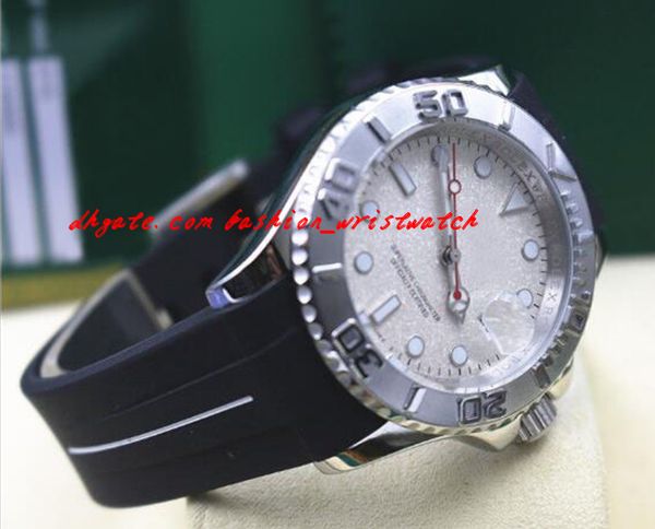 

new luxury wristwatch stainless steel dial watch 116622 box papers rubber bracelet automatic mechanical men watches, Slivery;brown