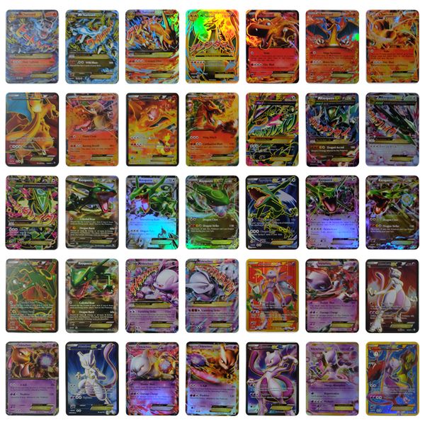 

не повторяйте английские торговые карты покер с gx 35 карта 11 charizard 7basic и 4 мега ex покемон карты для карты tcg игры, детские игрушк