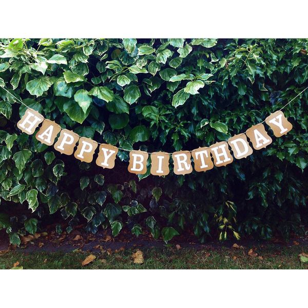 

wholesale-vintage happy birthday bunting banner cardboard bd party decoration party flag garland bunting supplies p booth props