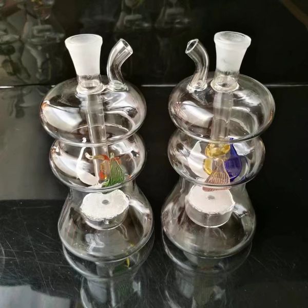 Em forma de vidro colorido hookah bongs acessórios de vidro, tubos de fumar de vidro colorido mini multi-cores mão tubos melhor colher de vidro tubo