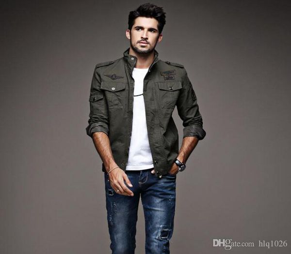 Fashion Hi Street Mens Military Style Jacket Black Slim Fit Hip Hop Varsity Coats Brown Leather Jackets From Hlq1025 60 78