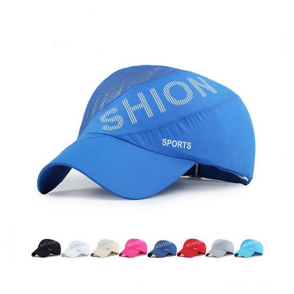 

new arrival men's baseball cap outdoor leisure lady shade sun hat quick dry hat cap emb138, Blue;gray