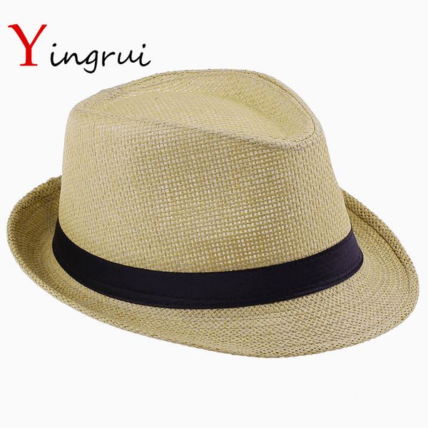 

оптовая продажа-модные шляпы для женщин fedora trilby гангстер cap летний пляж соломы солнца панама шляпа с ribbow группа sunhat, Blue;gray