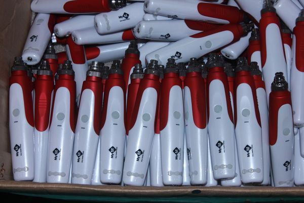 

10pcs lot mym derma pen auto electric mirco needle derma pen dr.pen ultima dermapen replaceable cartridge eu us uk au plug