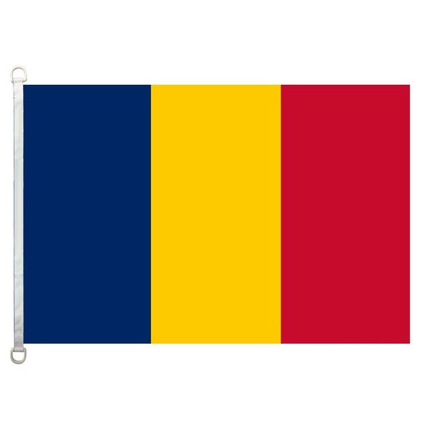

good flag chad flags banner 3x5ft-90x150cm 100% polyester country flags, 110gsm warp knitted fabric outdoor flag