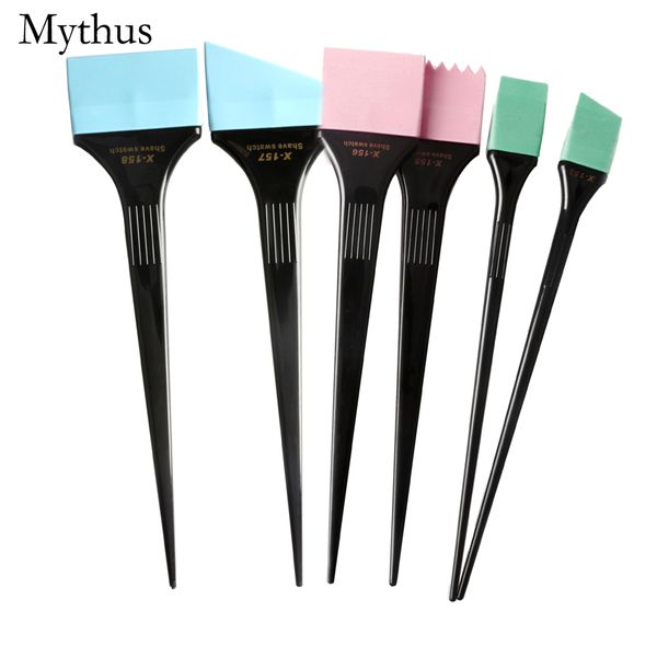 

professional hair dyeing brush set for salon 6 size/ pack hair coloring comb 3 colors shave swatch hair dye comb set hy-9, Silver
