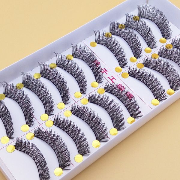 

063 Естественно Крест Грязный Накладные Ресницы Хлопок Стебель Крест Толстые Накл