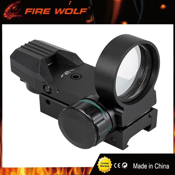 

FIRE WOLF 20mm Rail Riflescope Hunting Airsoft Optics Scope Holographic Red Dot Sight Reflex 4 Reticle Tactical Gun Accessories